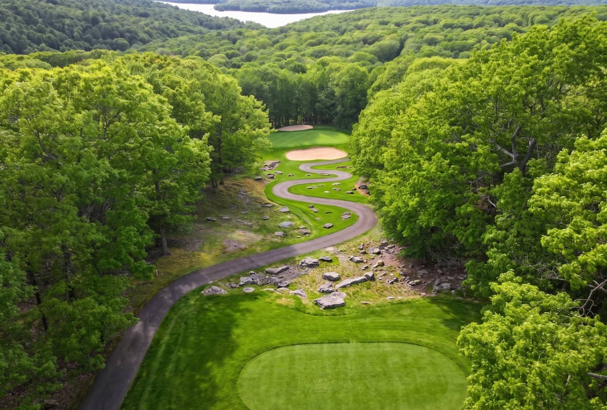 Lake Wallenpaupack viewed from the 16th tee at Paupack Hills